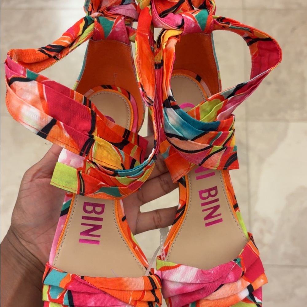 Gianni Bini Vibrant Multicolor Sandals